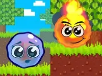 Fire Ball And Water Ball: Parkour Love Balls
